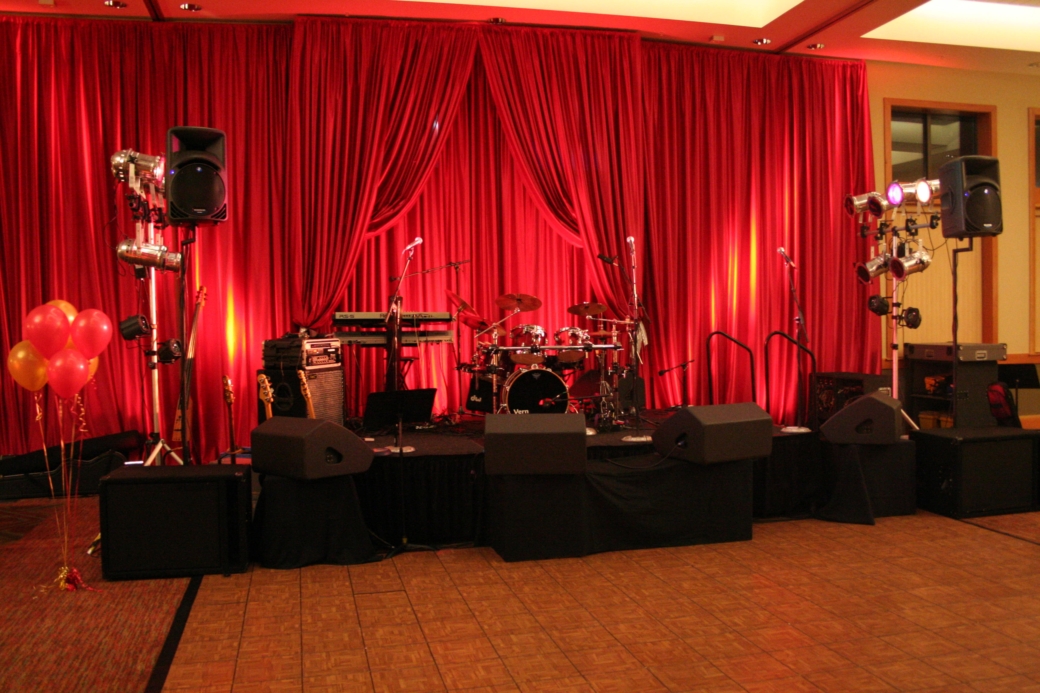 Red drape
